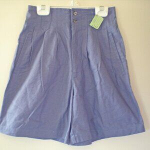 NEW Womens Slate Blue Shorts with Pockets Size 4